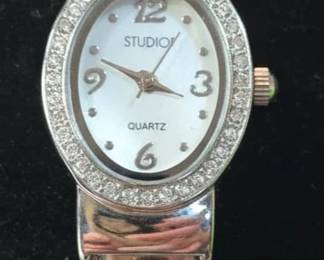 Studio Time STDT Mother of Pearl Inlay Womens Watch