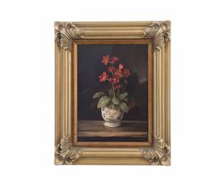 F. de Villaneuve Floral Still Life Oil Painting