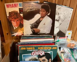 Vinyl LPs.