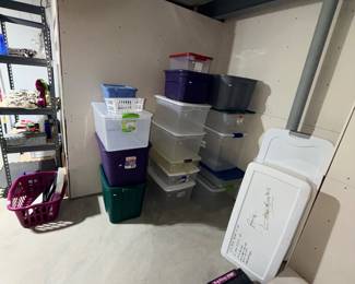 Items Located in The Un-Finished Area Of The Lower Level