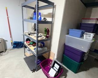 Items Located in The Un-Finished Area Of The Lower Level