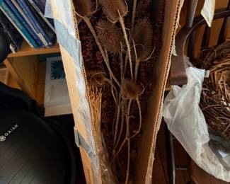 Box of dried flowers
