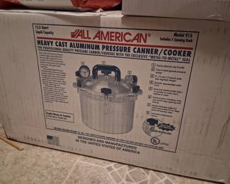 All American Model 915 Heavy Cast Aluminum Pressure Canner/Cooker, New in Box