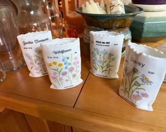 vintage Department 56 Sack vases