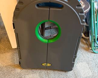 Go! Gater bean bag toss game set, which features a molded plastic carrying case for storage and transport