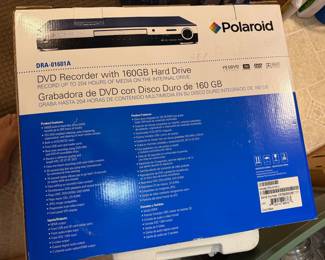 Polaroid DRA-01601A DVD recorder featuring a 160GB built-in hard drive