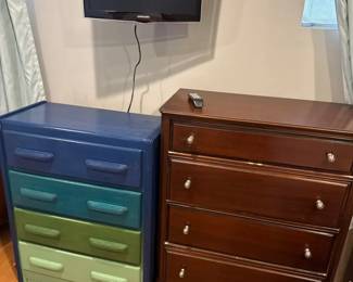 Two Dressers And A Tv