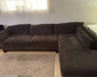 An L Shaped LaZBoy Sectional.