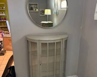 Beautiful Display Case And Mirror