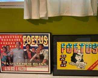 Two Foetus Concert Posters One Limited Edition Run Numbered