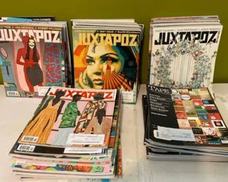 A Lot Of Juxtapoz Magazines And Tape Op Magazines
