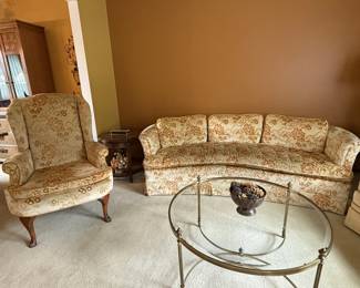 Hollywood Regency Traditional Formal Living Room Set (1970's)