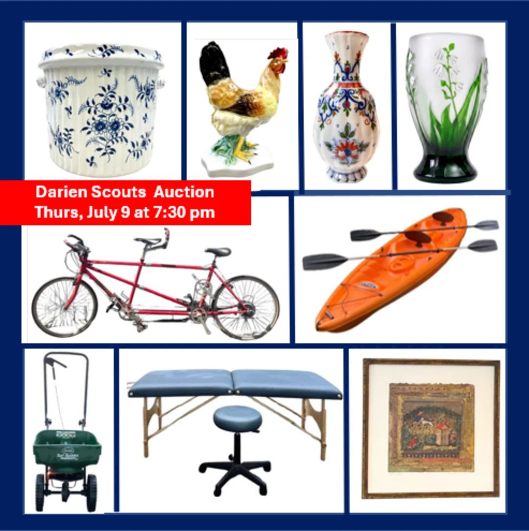 200 lots including Tiffany, sterling silver, kayaks, bikes, original art, collectibles, electronics, and much more.