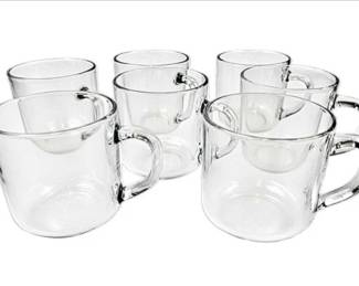 Set Of 7 Glass Mugs