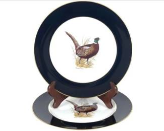 Two Woodmere American Game Birds Dinner Plates / Ring-Necked Pheasant