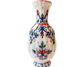 Dutch Polychrome Delft Vase - Signed In Base - Made In Holland