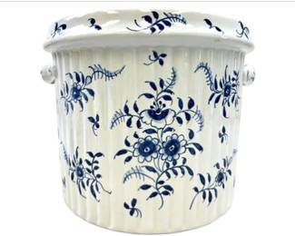 Tiffany & Co French Faience Cache Pot - Hand Painted - Signed