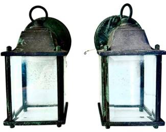 Toleware Lanterns - 4x5 Inch Glass