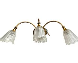 Vintage Lightolier Brass Wall Fixture