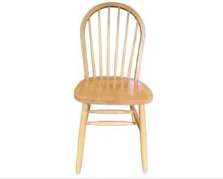 Solid Wood Chair With Rounded Back