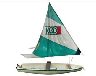 Snark Sailboat With Kool Cigarettes Sail