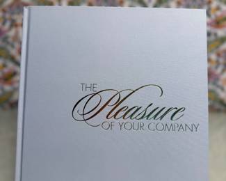 "The Pleasure of Your Company" Hardcover Guest Book