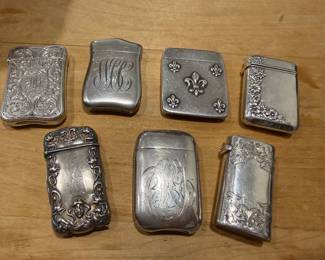 Sterling Silver Match Safes