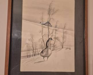 Framed Sketch Artwork