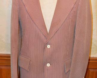 1970s USI Clothes Red Stripe Men's Blazer