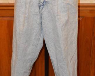 1980s PS Gitano Acid Wash Pleat Front Jeans
