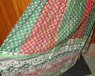 1980s Indian Cotton Muslin Maxi Wrap Skirt