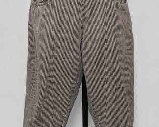 Late 1980s Buzios-No Problem? Cotton Striped Jeans