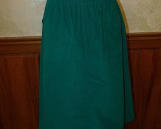 Late 1970s Teal Courduroy SASSON Skirt