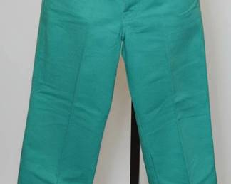 1980s Gloria Vanderbilt for Murjani Green Cotton Jeans