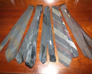 1960s Various Collegiate Silk Stripe Ties