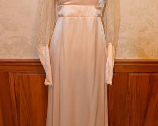 1970s GUNNE SAX Edwardian Collar Cottagecore Maxi Dress