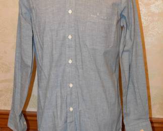 1970s Levi's Mens Cotton Chambray Denim Shirt