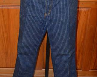 1980s Mens Private Club brand Pinstripe Jeans