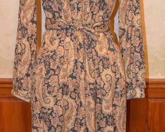 1980s Lanz Orignals Women's Print Dress