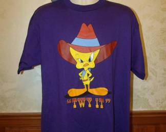 1990s NOS Unworn Looney Tunes Tweety Bird Western Tee