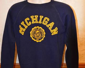 Late 1960s Champion Blue Bar University of Michigan Sweatshirt