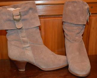 1980s Suede and Leather Zodiac Boots