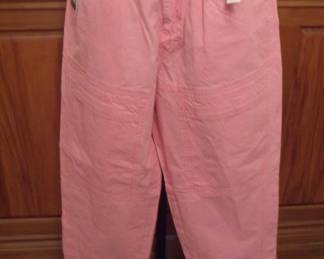 1980s Deadstock Unworn Unionbay Pink Cotton Peg Pants