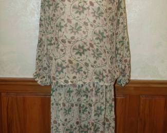 Early 1980s Indian Cotton Botanical Print Set