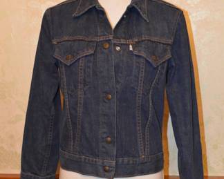 1970s Levi's for Gals Dark Denim Trucker Jacket