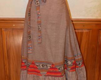 1970s Importadores del Mundo Cotton Wrap Skirt
