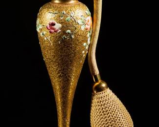 Pre 1950s DeVilbiss Floral Perfume Atomizer