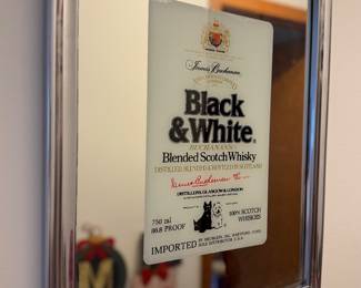 Black and White Scotch vintage mirro