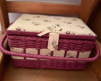 VIntage sewing basket