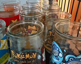 Pokemon 9 piece Welch's juice glasses (each one is different character)
